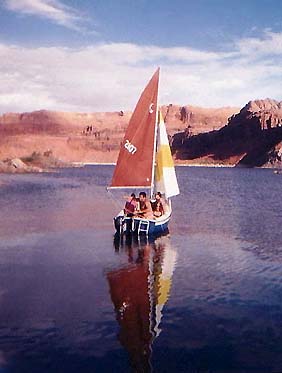 Sailing on Piute Bay